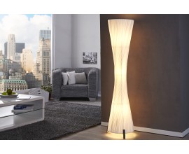 Luxusní moderní stojací lampa Helix L 160cm bílá