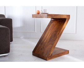 Designový jedinečný příruční stolek Sheesham 45cm