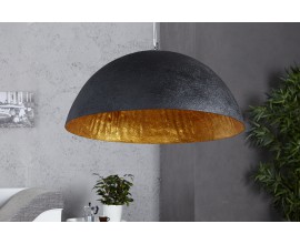 Moderní černo zlatá sklolaminátová lampa Glow