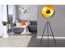 Stylová stojací lampa Big studio 160cm černá / zlatá