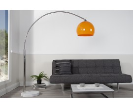Designová jedinečná stojací lampa Big Bow II oranžová 175 - 205cm