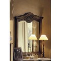 Rustikální luxusní obdélníkové zrcadlo Nuevas formas s klenutým rámom106cm