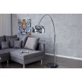 Designová moderní stojací lampa Big Bow II 170-205 cm chrom