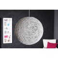 Designová stylová závěsná lampa Cocoon bílá 45cm