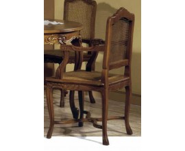 Rustikální luxusní dřevěná židle s područkami Nuevas formas 100cm