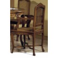 Rustikální luxusní dřevěná židle s područkami Nuevas formas 100cm