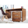 Designový moderní psací stůl Terra z masivního dřeva sheesham přírodní hnědé barvy 150cm