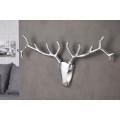 Extravagantní moderní dekorační jelení hlava 90cm stříbrná