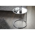 Moderní jedinečný konferenční stolek Art deco stříbrný