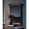 Rustikální nástěnné zrcadlo Arles s dřevěným rámem 112cm