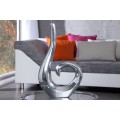 Moderní stylová váza Wave silver 50cm