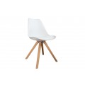 Designová retro židle Scandinavia bílá