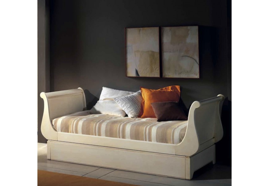 Rustikální postel s úložným prostorem Luis Philippe 90cm