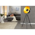 Stylová stojací lampa Big studio 160cm černá / zlatá