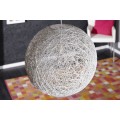 Designová stylová závěsná lampa Cocoon bílá 45cm