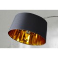 Designová moderní stojací lampa černo-zlatá