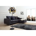 Exkluzivní moderní stojací lampa Infinity 170 cm černo - zlatá