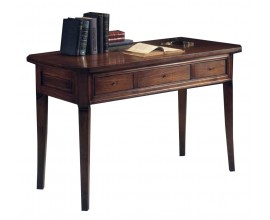 Rustikální luxusní psací stůl Luis Philippe se třemi zásuvkami 124cm