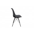 Designová moderní jídelní židle Scandinavia černá