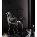 Luxusní židle s područkami ARGENTO Noche