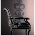 Luxusní židle s područkami ARGENTO Noche