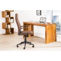 Kancelářská židle Lazio high hnědá vintage