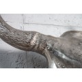 Stylová dekorační stříbrná lebka Matador 95cm