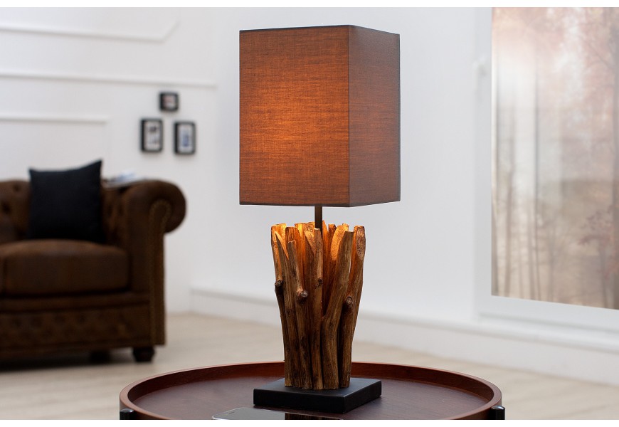 Designová hnědá lampa Euphoria 45cm