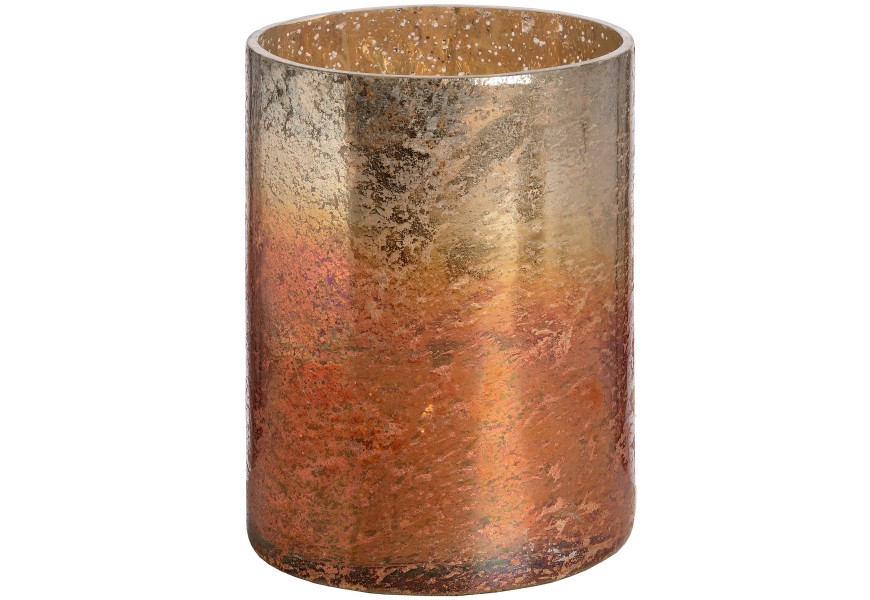 Měděn&yacute; metalick&yacute; skleněn&yacute; sv&iacute;cen medium