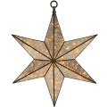 Antique Bronze Pre Lit Hanging Star