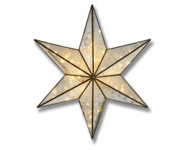Antique Bronze Large Illuminated Star Wall Mirror