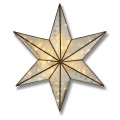 Antique Bronze Large Illuminated Star Wall Mirror
