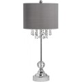 Luxusn&iacute; skleněn&aacute; lampa Naples 78cm chromov&aacute;