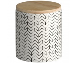 Ceramic Patterned Storage Jar