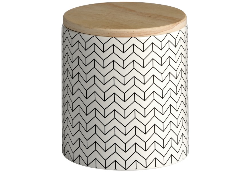 Ceramic Patterned Storage Jar