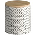 Ceramic Patterned Storage Jar