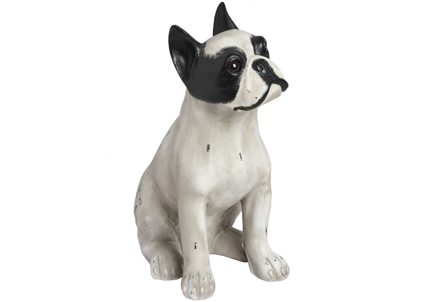 French Bull Dog Sitting Statue