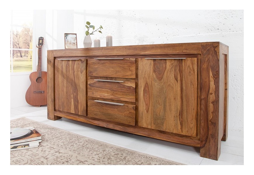 Stylový masivní příborník Makassar 175cm palisandr