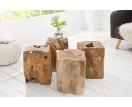 Designový stylový stolek 45cm dřevo (1ks)