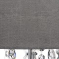 Luxusn&iacute; skleněn&aacute; lampa Naples 78cm chromov&aacute;