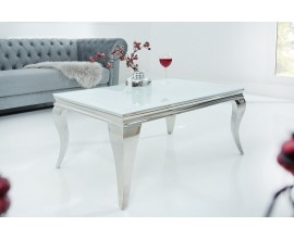 Luxusní konferenční stolek Modern Barock 100cm bílý
