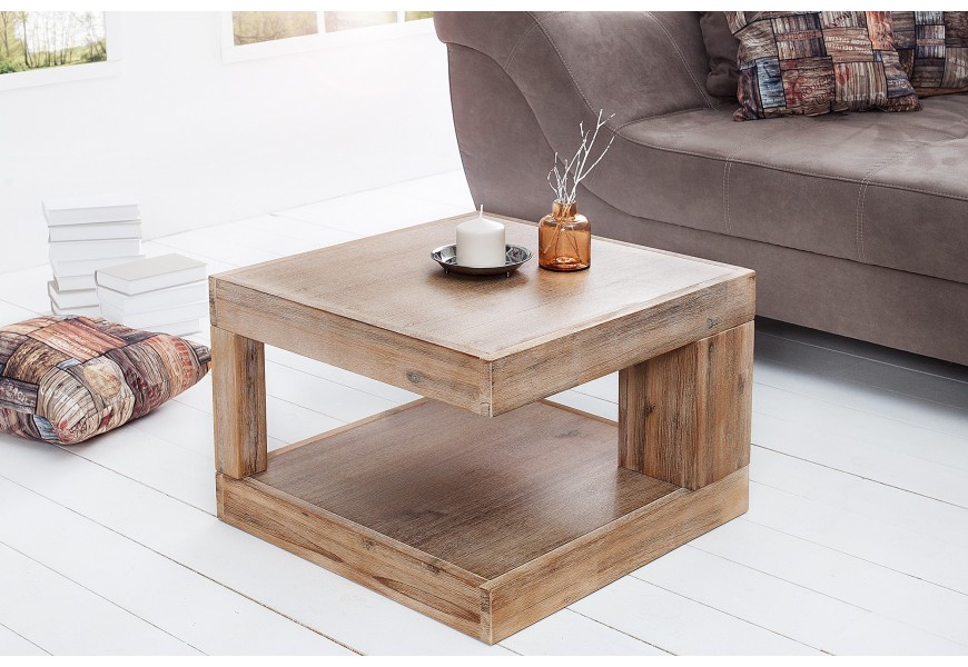 Stylový konferenční stolek Giant 45cm teak šedá