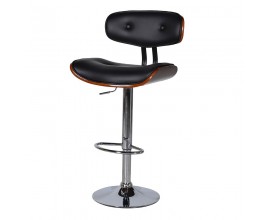 Designová barová židle černá