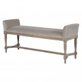 Luxusní čalouněná lavice Elise světlehnědá 135cm