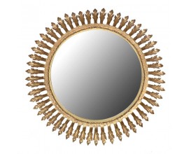 Luxusní kulaté nástěnné zrcadlo v Art-Deco stylu