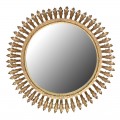 Luxusní kulaté nástěnné zrcadlo v Art-Deco stylu