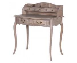Stylový venkovský rustikální dámský psací stůl Antic Gris