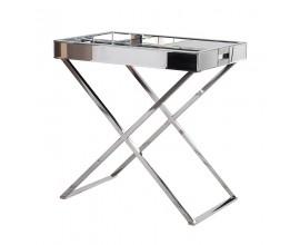 Designový kovový odkládací stolek s podnosem Easton
