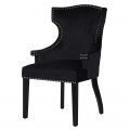 Glamour černá jídelní židle Orville