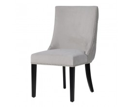 Luxusní jídelní židle Mauger se šedým potahem